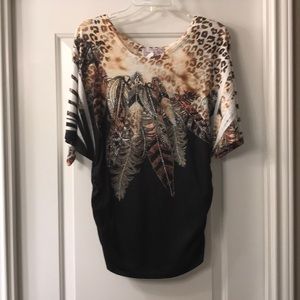 Panhandle Slim top with butterfly sleeves